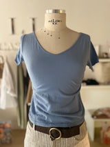 T-shirt scollo a v manica corta vestibilià regular