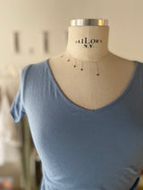 T-shirt scollo a v manica corta vestibilià regular
