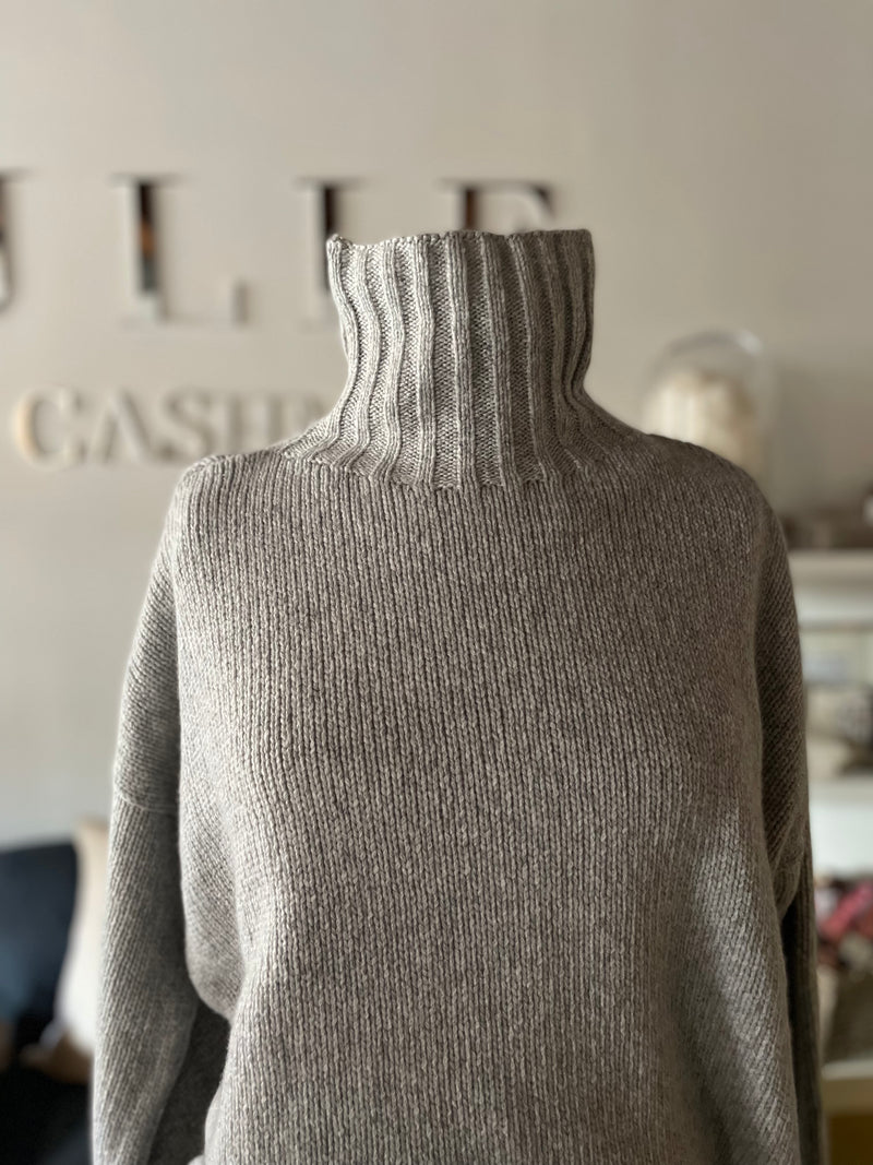 Maglia collo alto cashmere