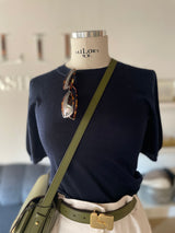 Light cashmere short sleeve shirt