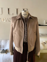 Giacca bomber in pelle effetto glove