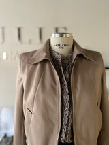 Giacca bomber in pelle effetto glove