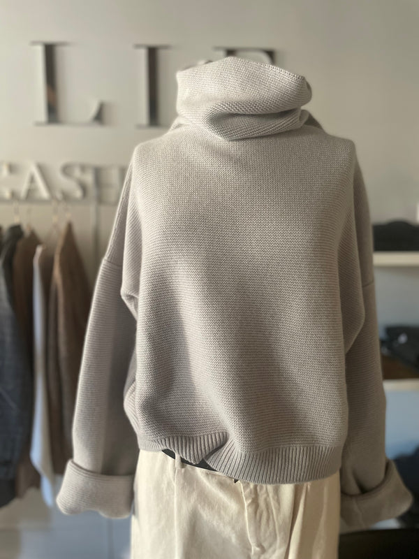 Maglia collo alto cashmere